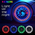 Auto Zora Solar-Powered LED Wheel Lights – 4-Piece Tire Valve Caps